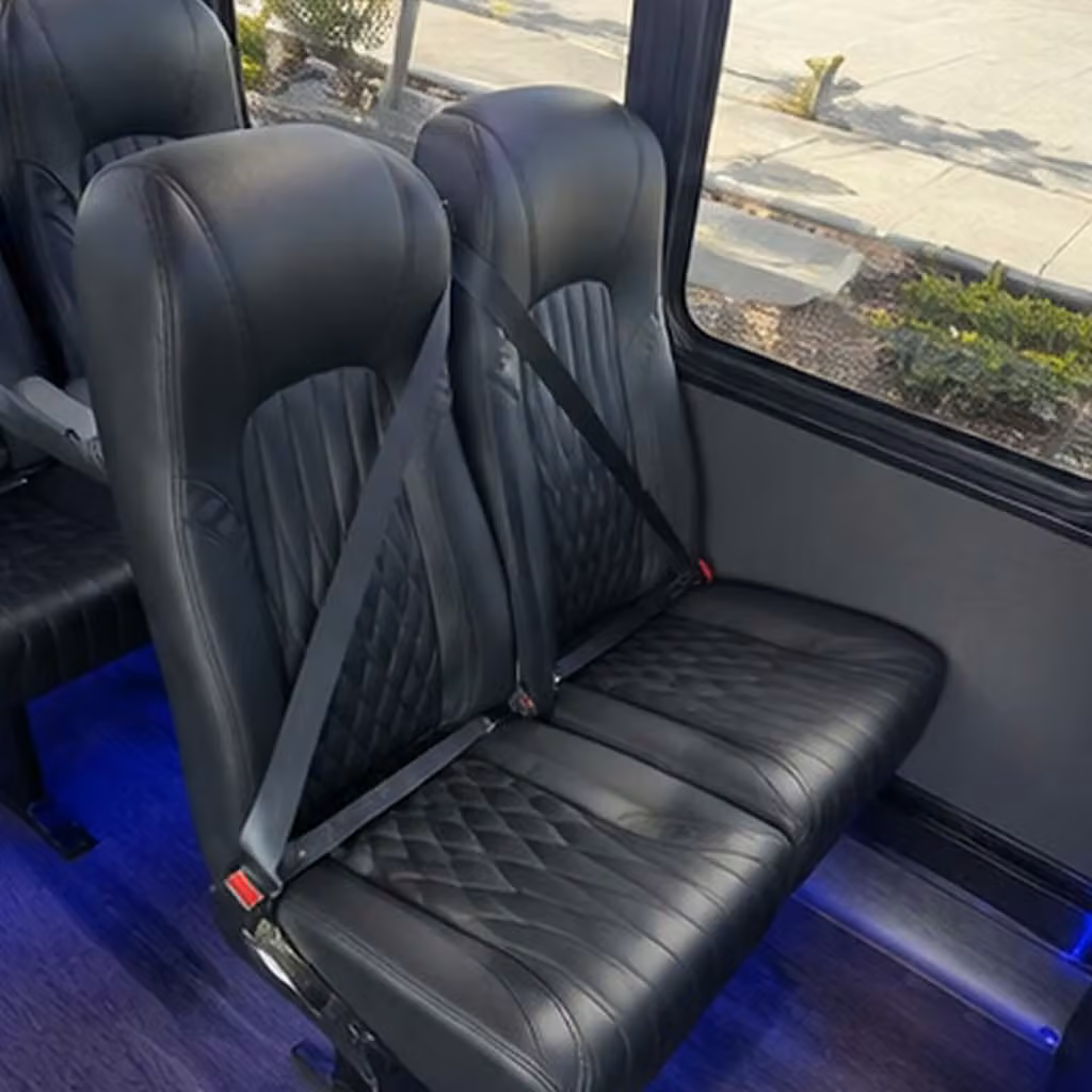 28 passenger minibus interior