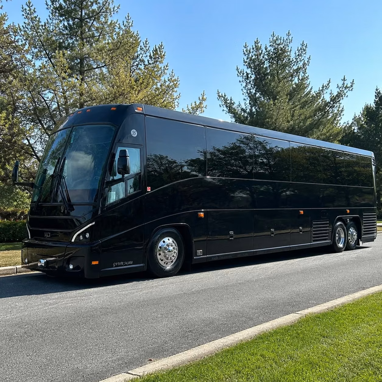 mesquite charter bus rental exterior